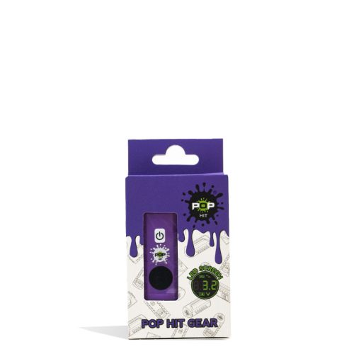 pop hit gear 500mah vv cartridge vaporizer purple packaging