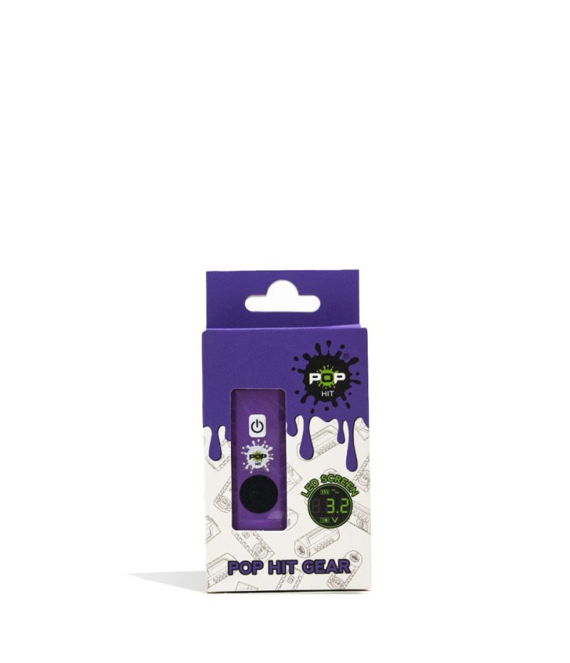 pop hit gear 500mah vv cartridge vaporizer purple packaging