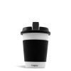 Black White front view Puffco CUPSY Waterpipe on white studio background