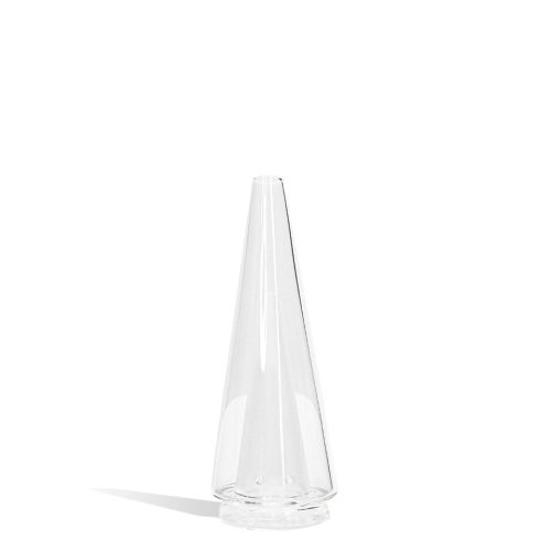 Clear Puffco Peak Pro Glass Front View on White Background