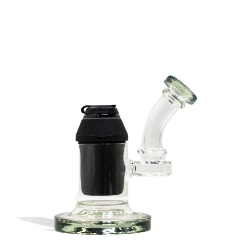 Jade Blue Puffco Proxy Custom Sherlock Pipe With Device Front View on White Background