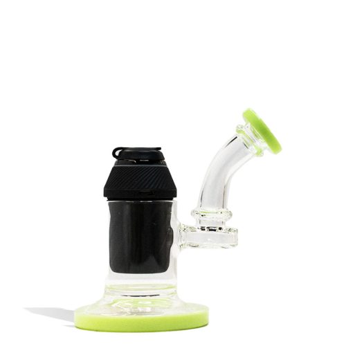 Milky Green Puffco Proxy Custom Sherlock Pipe With Device Front View on White Background