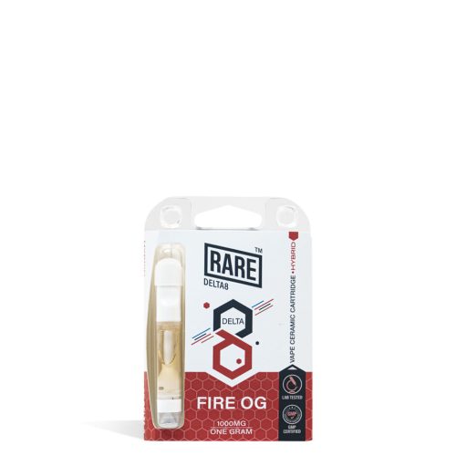 Fire OG Rare Bar 1g D8 Cartridge on white background