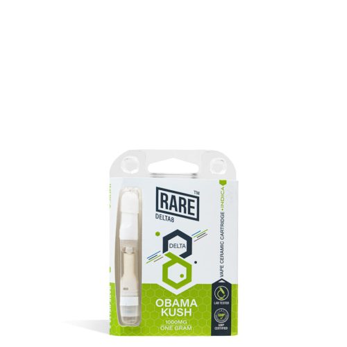 Obama Kush Rare Bar 1g D8 Cartridge on white background