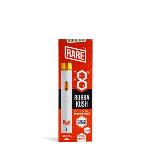 Bubba Kush Rare Bar 2G D8 Disposable on white background