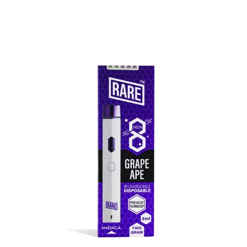 Grape Ape Rare Bar 2G D8 Disposable on white background