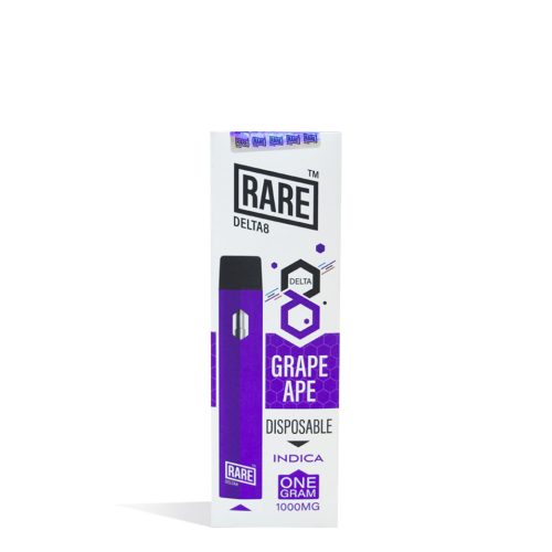 Grape Ape Rare Bar 1g D8 Disposable on white background