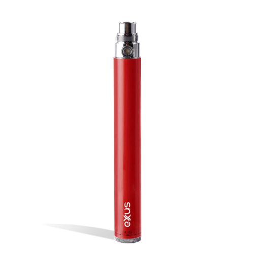 Red Exxus Vape Twist 1100 mah Battery on white background