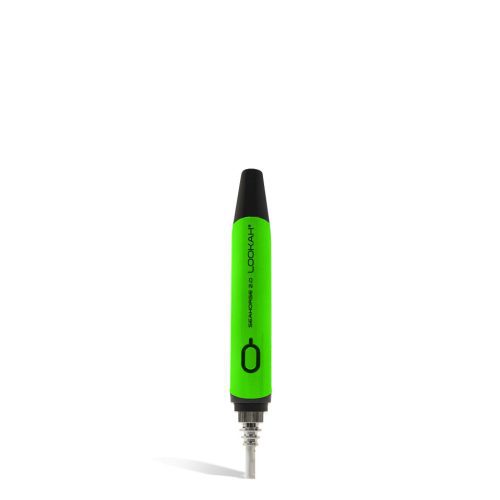 Neon Green front Lookah Seahorse 2.0 Portable Nectar Collector on white background