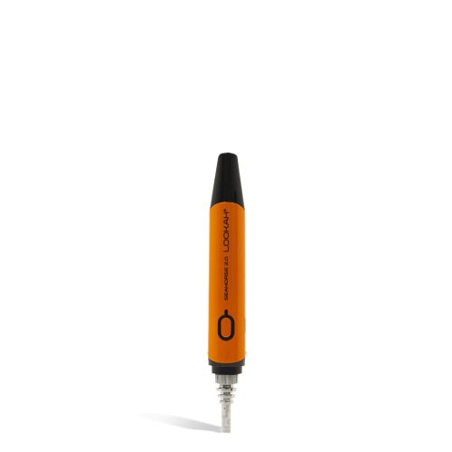 Orange front Lookah Seahorse 2.0 Portable Nectar Collector on white background