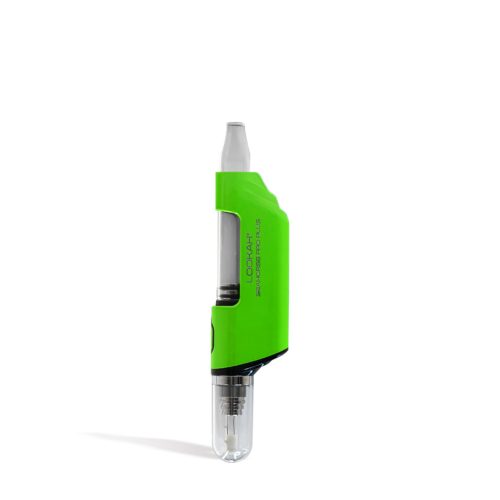 Green Lookah Seahorse Pro PLUS Electric Nectar Collector Kit on white studio background