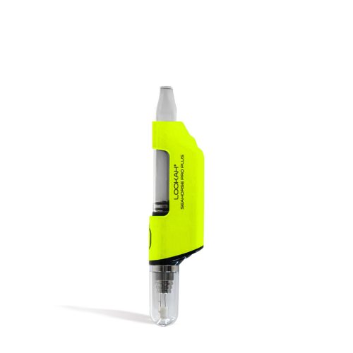 Neon Green Lookah Seahorse Pro PLUS Electric Nectar Collector Kit on white studio background