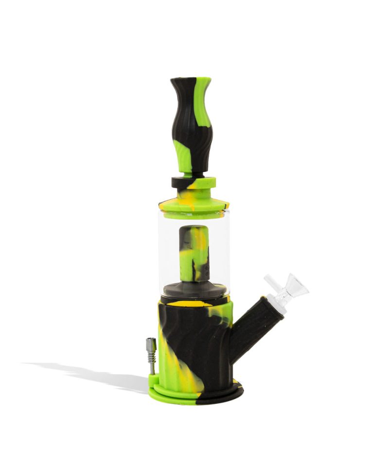 silicone 4 in 1 waterpipe rig nectar straw bubbler 2