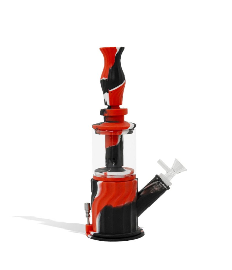 silicone 4 in 1 waterpipe rig nectar straw bubbler 4