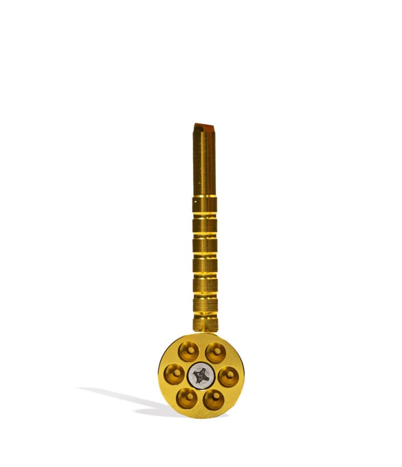 six shooter metal pipe gold face