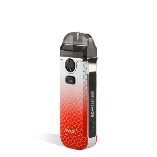 Red Grey Armor side view SMOK Nord 4 80w Pod Starter Kit on white background