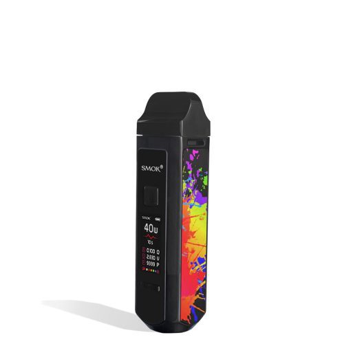 Black 7 Color SMOK RPM40 Pod Mod Kit side view on white background