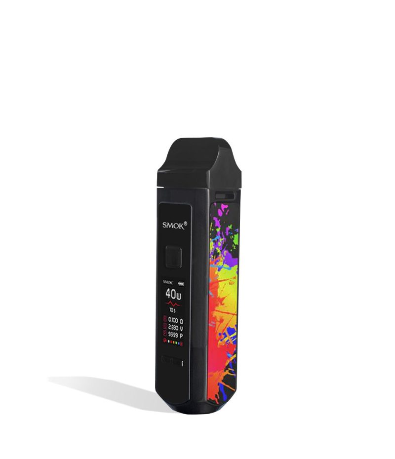 Black 7 Color SMOK RPM40 Pod Mod Kit side view on white background