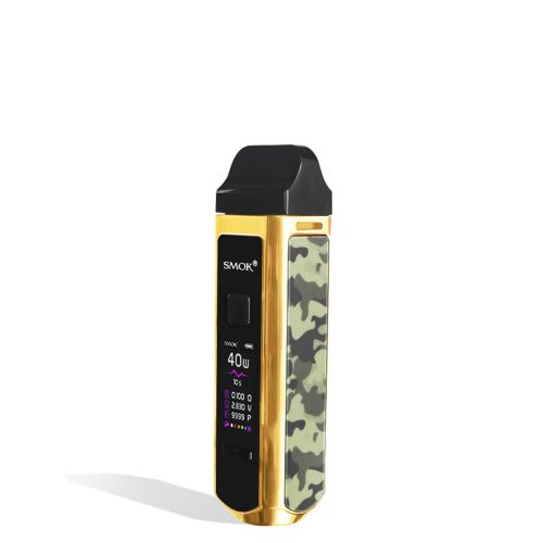 Gold Camouflage SMOK RPM40 Pod Mod Kit side view on white background