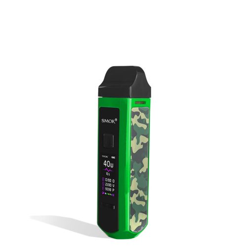 Green Camouflage SMOK RPM40 Pod Mod Kit side view on white background