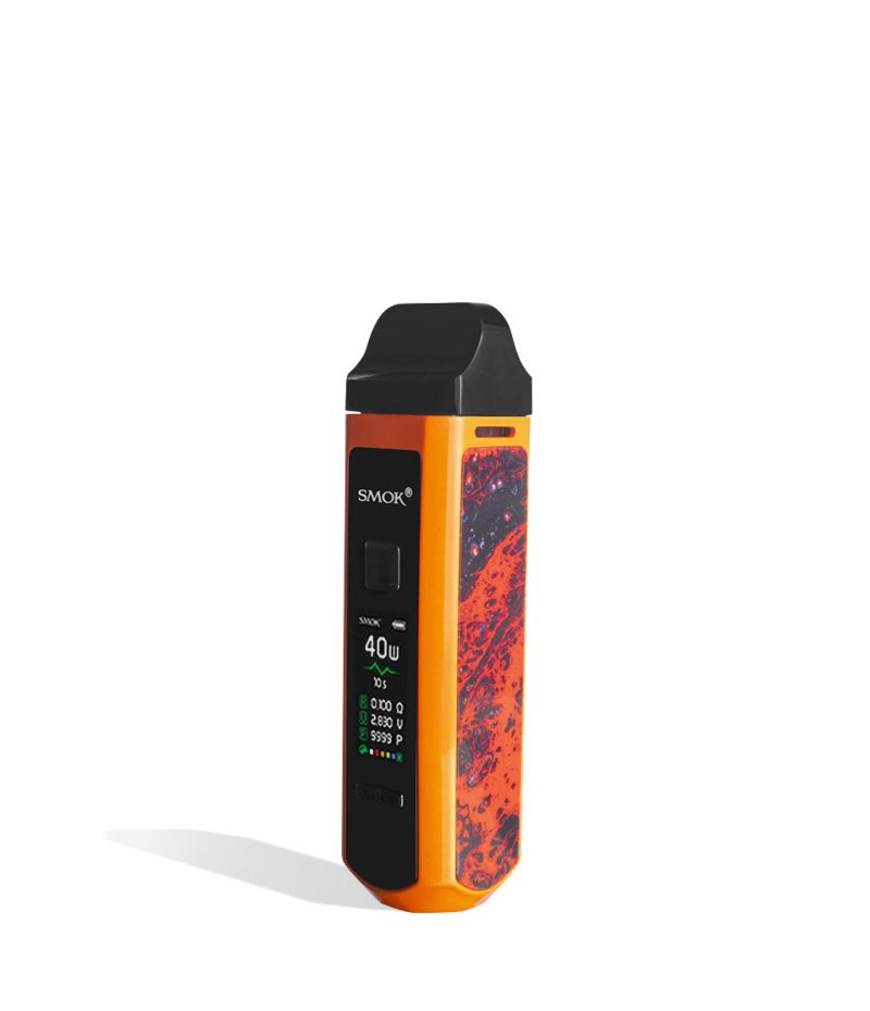 Orange SMOK RPM40 Pod Mod Kit side view on white background