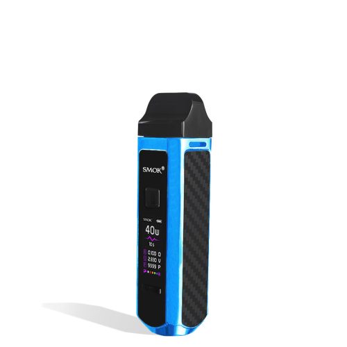 Prism Blue SMOK RPM40 Pod Mod Kit side view on white background