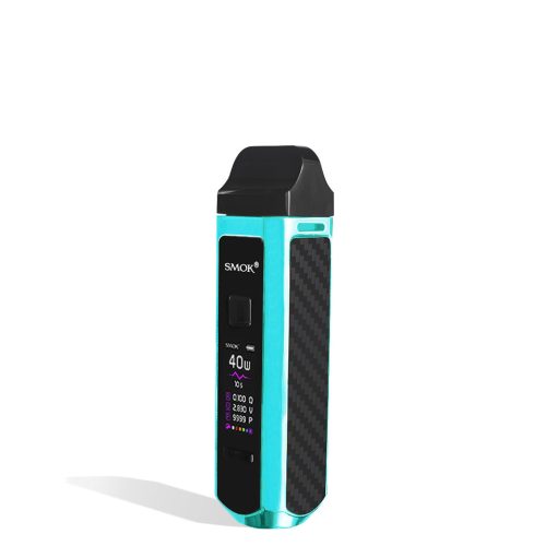 Tiffany Blue SMOK RPM40 Pod Mod Kit side view on white background