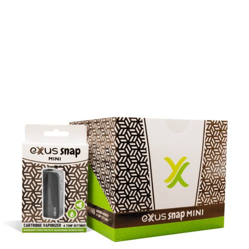 Gunmetal w/single pack  Exxus Vape Snap VV Mini Concentrate Vaporizer 12pk on white background