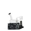 Black White Option Stache Rio Portable Dab Rig on white studio background