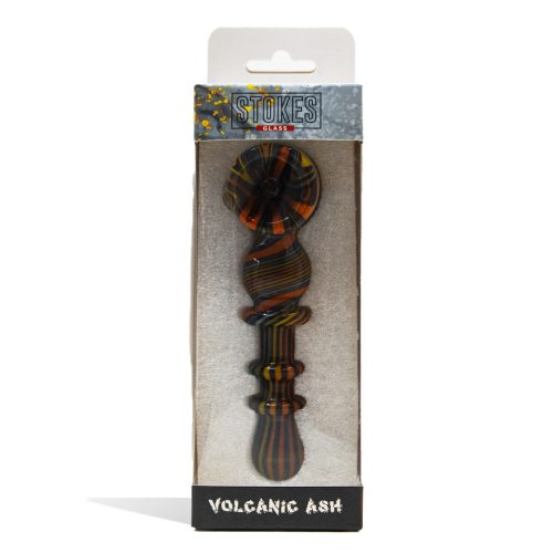 stokes 5 inch glass bubbler volcanic ash packaging