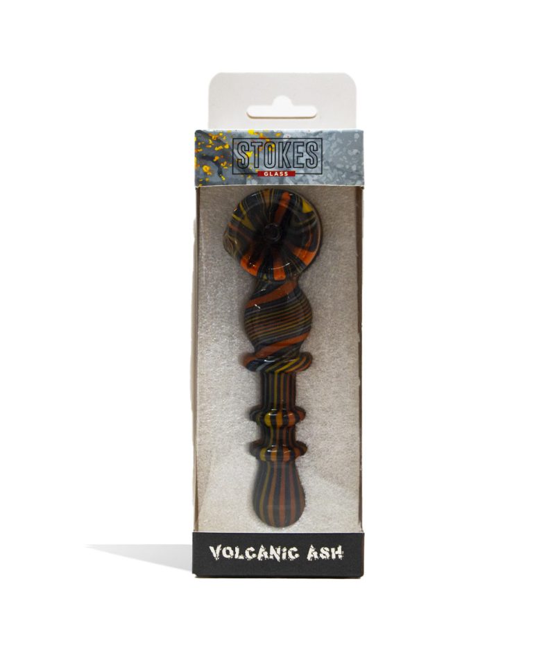 stokes 5 inch glass bubbler volcanic ash packaging