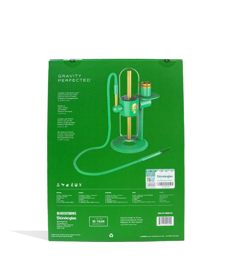 stundenglass dr greenthumb gravity infuser packaging back view