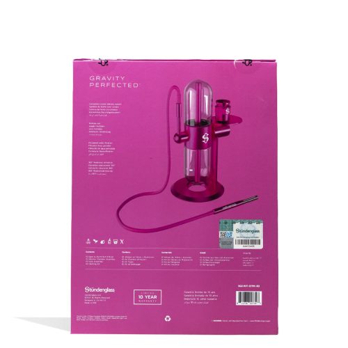 stundenglass pink gravity infuser packaging back