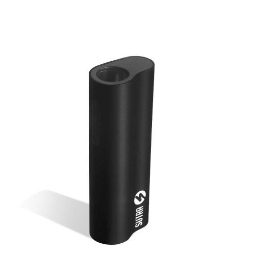 Black above view Sutra Vape Auto Cartridge Vaporizer on white background