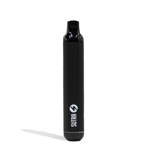 Black Sutra Vape SILO Auto Draw Cartridge Vaporizer Front View on White Background