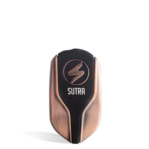 Front bronze Sutra Vape Squeeze Cartridge Vaporizer on white studio color