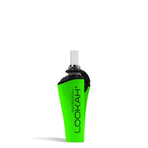 Neon Green front Lookah Swordfish Portable Concentrate Vaporizer on white background