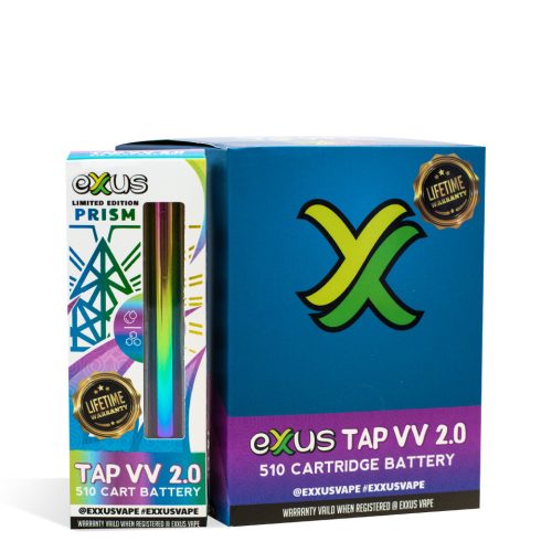 Prism Exxus Vape Tap VV 2.0 Cartridge Vaporizer 12pk on white background