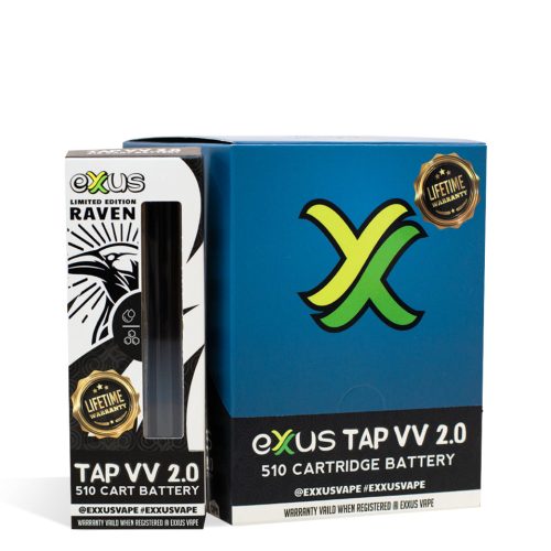 Raven Exxus Vape Tap VV 2.0 Cartridge Vaporizer 12pk on white background