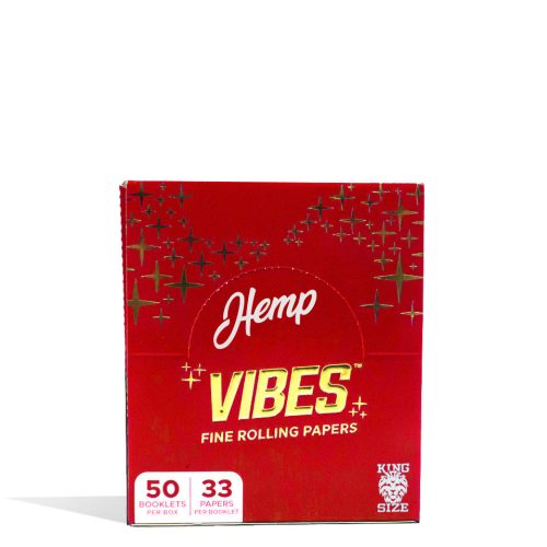 Hemp King size Vibes Fine Rolling Papers Papers 50pk of 33 in white background